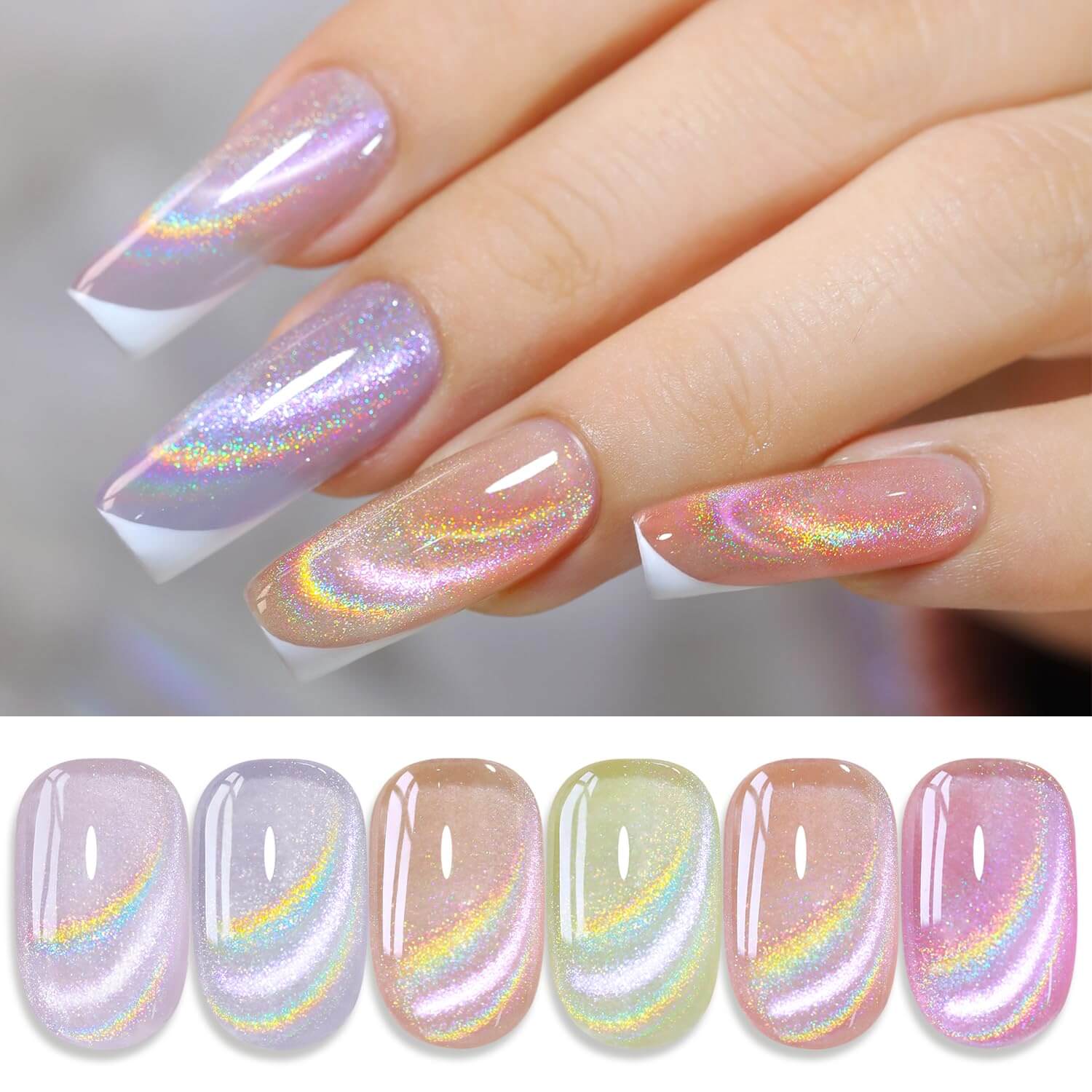 Magnetic Cat Eye Gel Nail Polish/6Pcs - Image 15