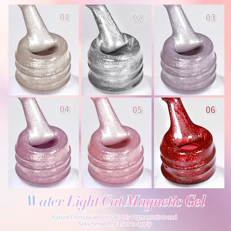 Magnetic Cat Eye Gel Nail Polish/6Pcs - Image 4