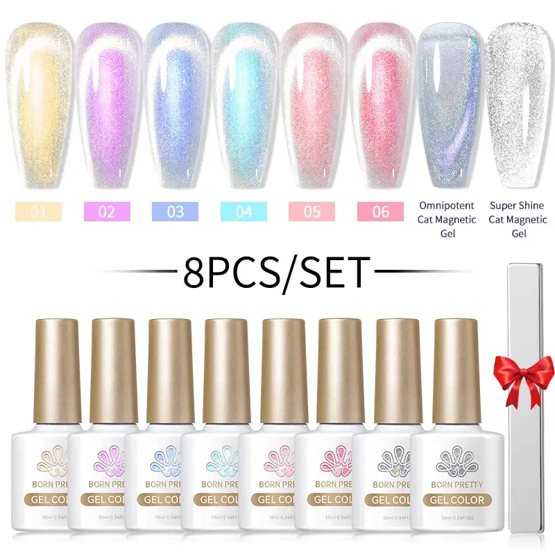 Magnetic Moonlight Gel Nail Polish/8 Colours - Image 15