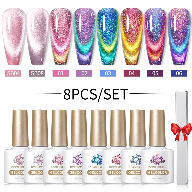 Magnetic Moonlight Gel Nail Polish/8 Colours - Image 16