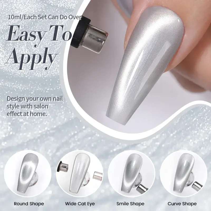 Magnetic Moonlight Gel Nail Polish/8 Colours - Image 4