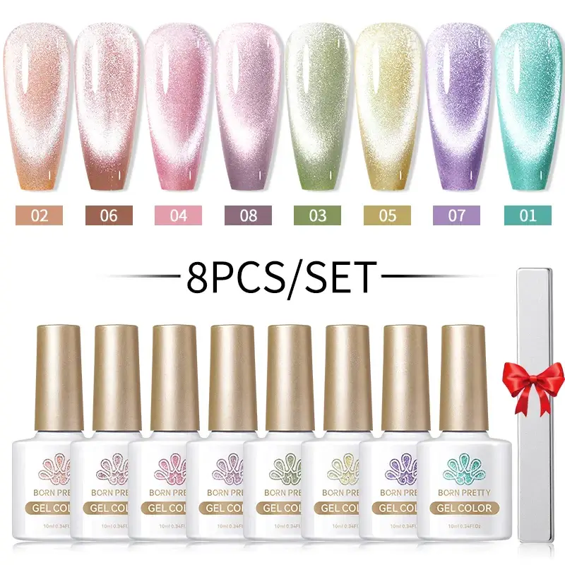 Magnetic Moonlight Gel Nail Polish/8 Colours - Image 7