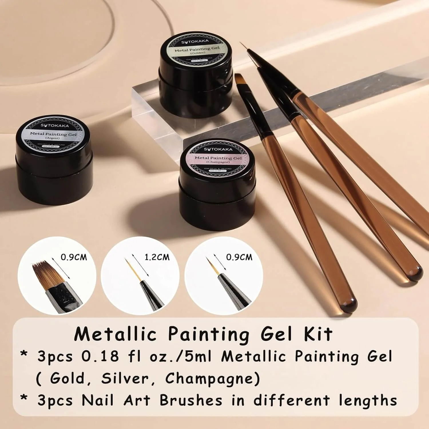 Metallic Gel Nail Polish Set - Image 10