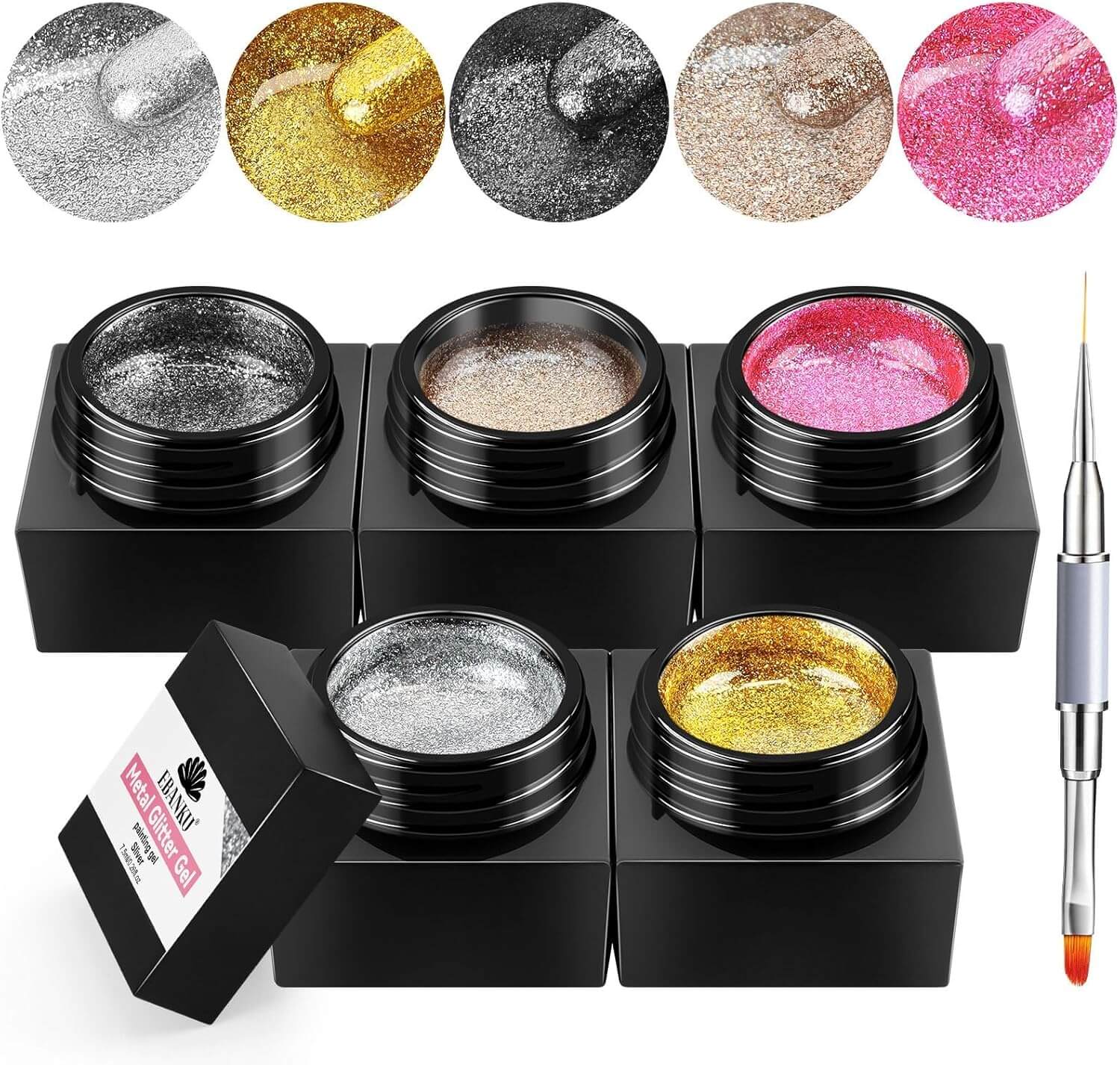 Metallic Gel Nail Polish Set - UK Store - Image 2