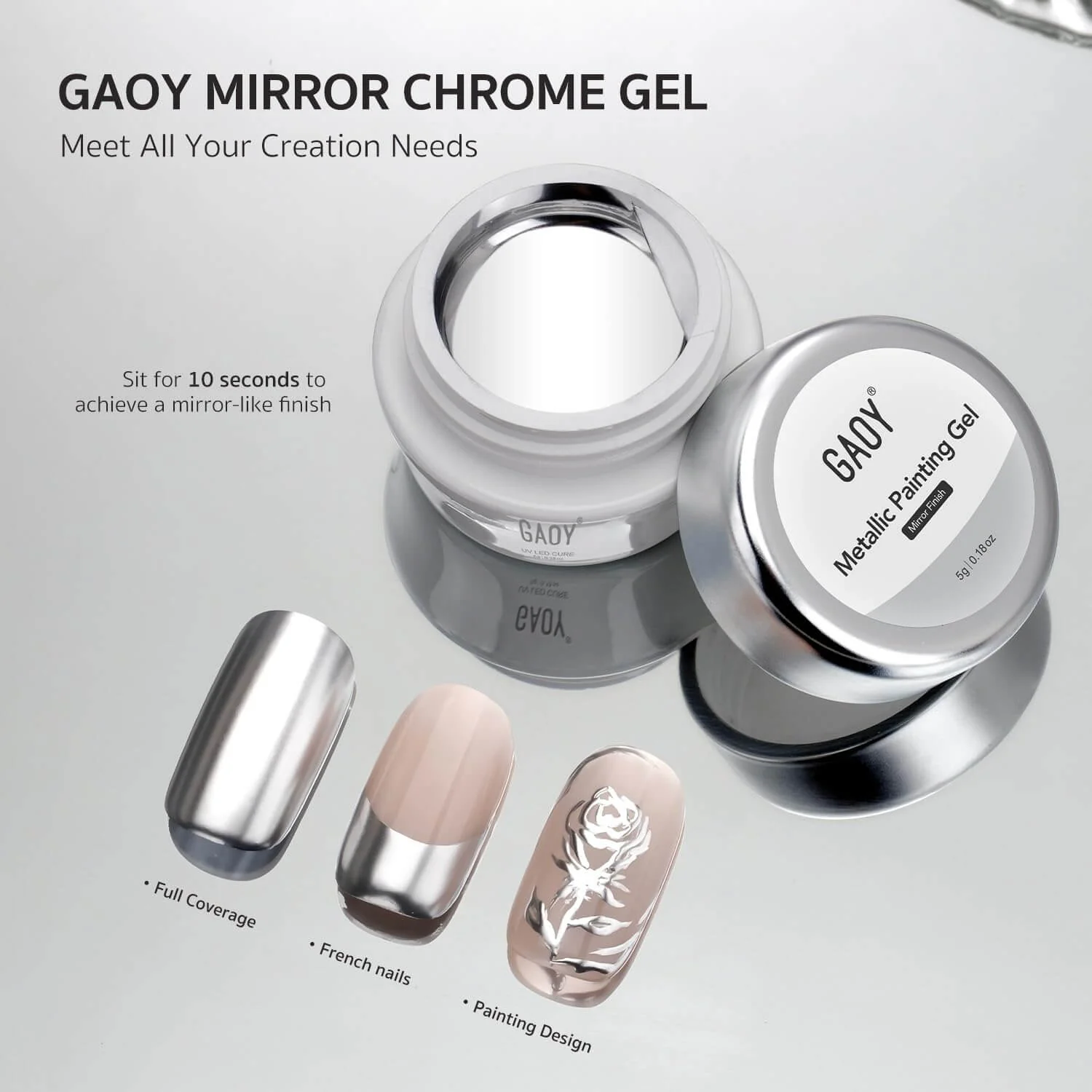 Metallic Gel Nail Polish Set - Image 6