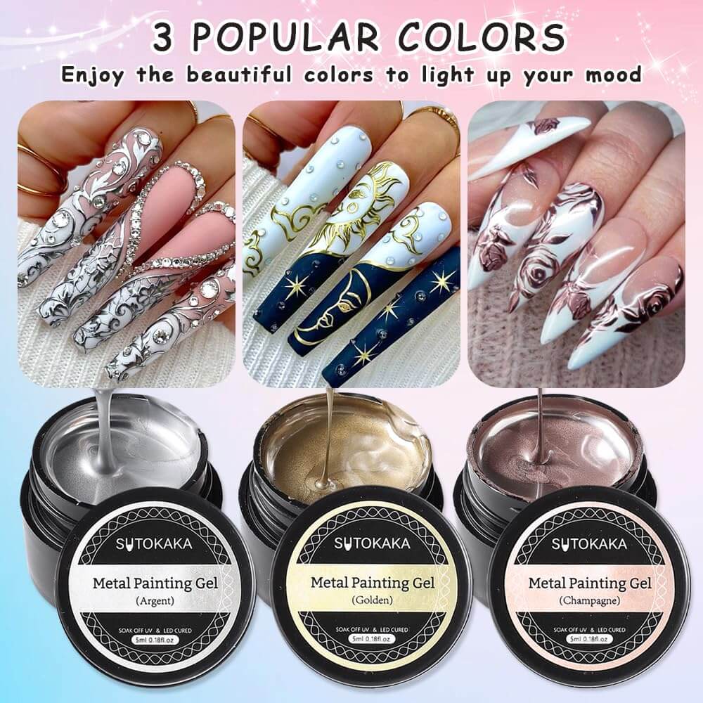 Metallic Gel Nail Polish Set - Image 11