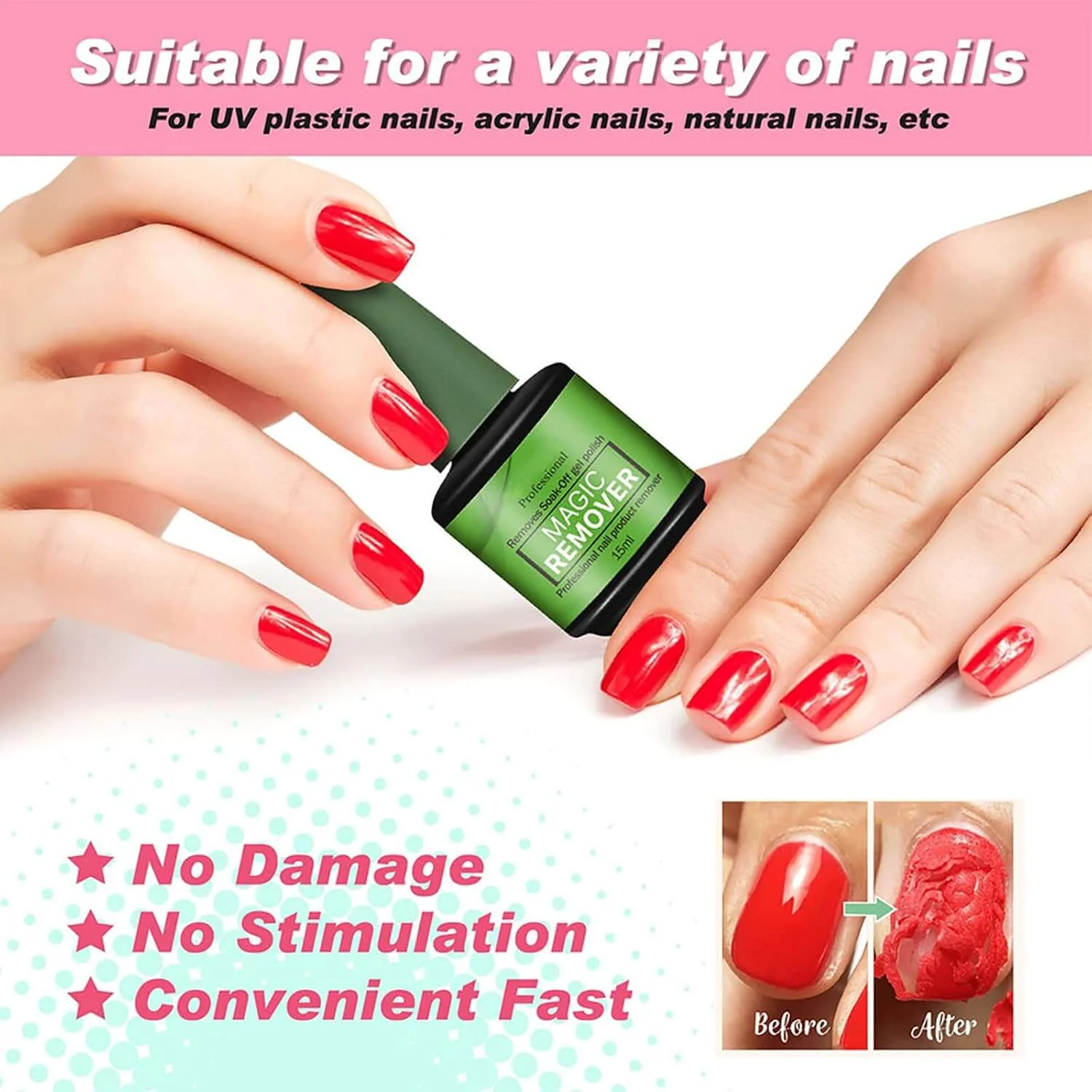 Nail Gel Remover - 2Pcs - Image 6