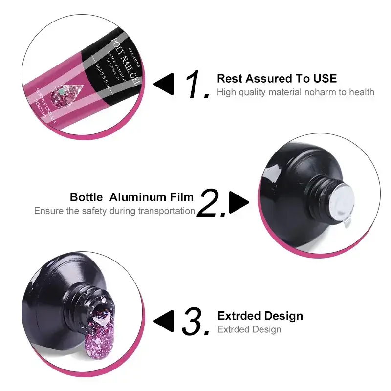 Poly Gel Nail Extension Kit - 32 Colors - Image 11