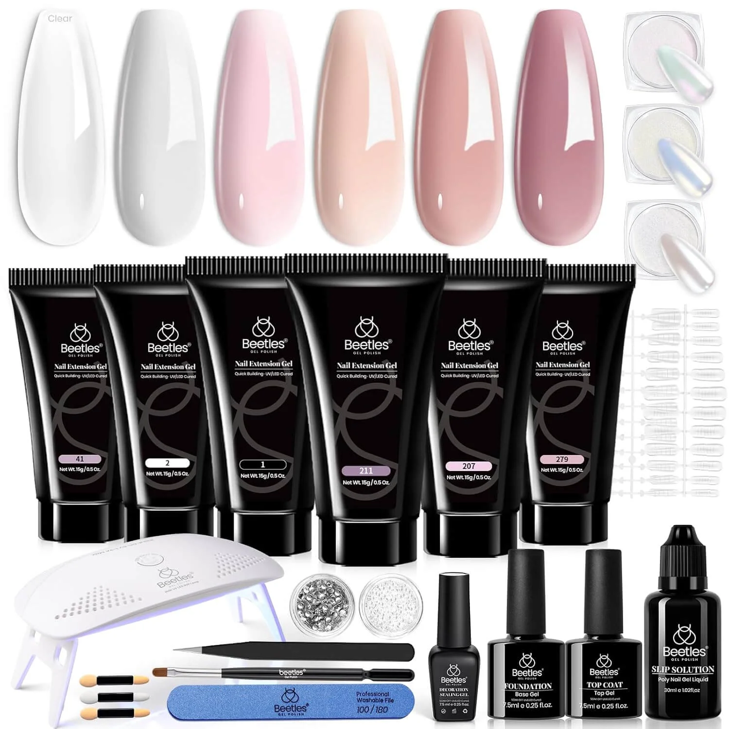 Poly Gel Nail Extension Kit – 6 Colors - Image 10