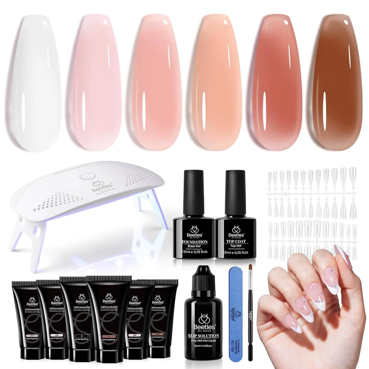 Poly Gel Nail Extension Kit – 6 Colors - Image 11