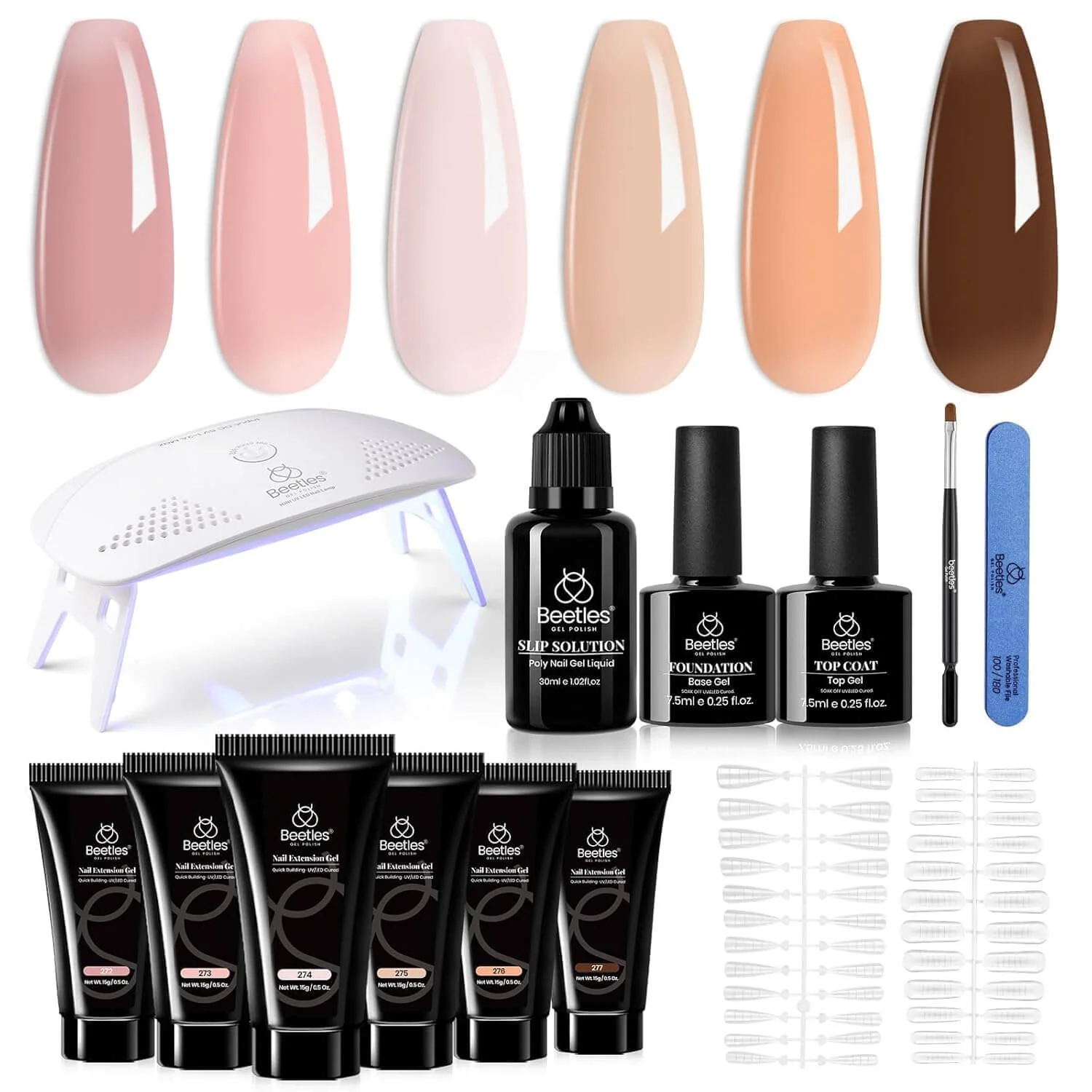 Poly Gel Nail Extension Kit – 6 Colors - Image 3