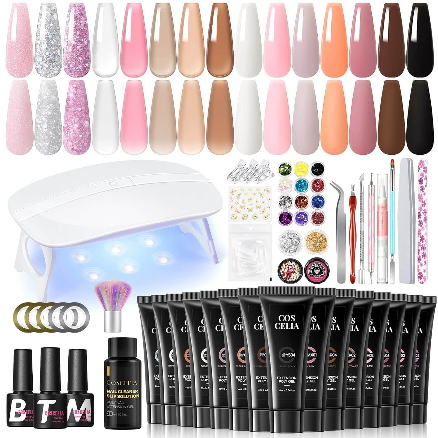 Poly Gel Nail Extension Kit  - 15 Colors - Image 7