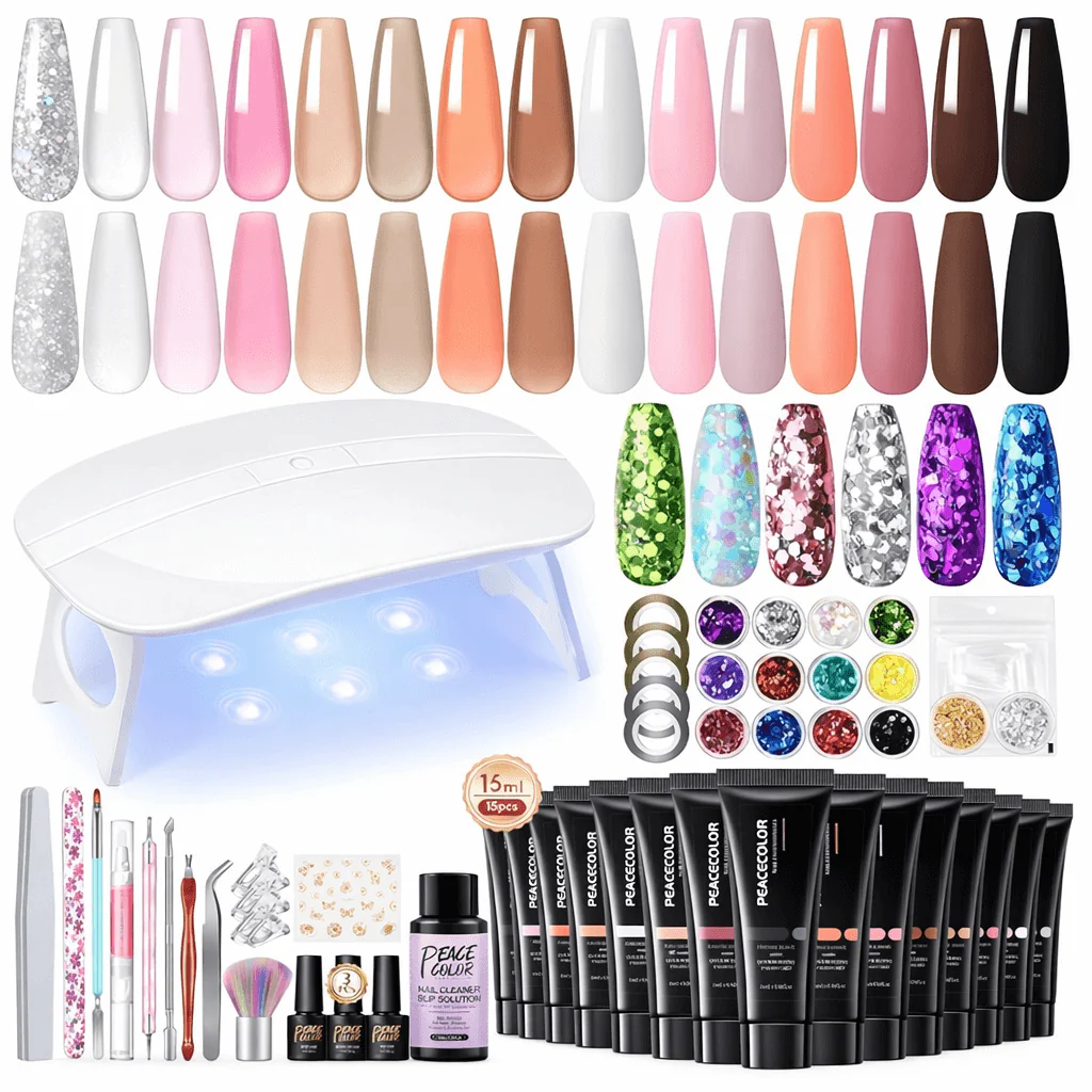 Poly Gel Nail Kit - 15 Colors - UK Store