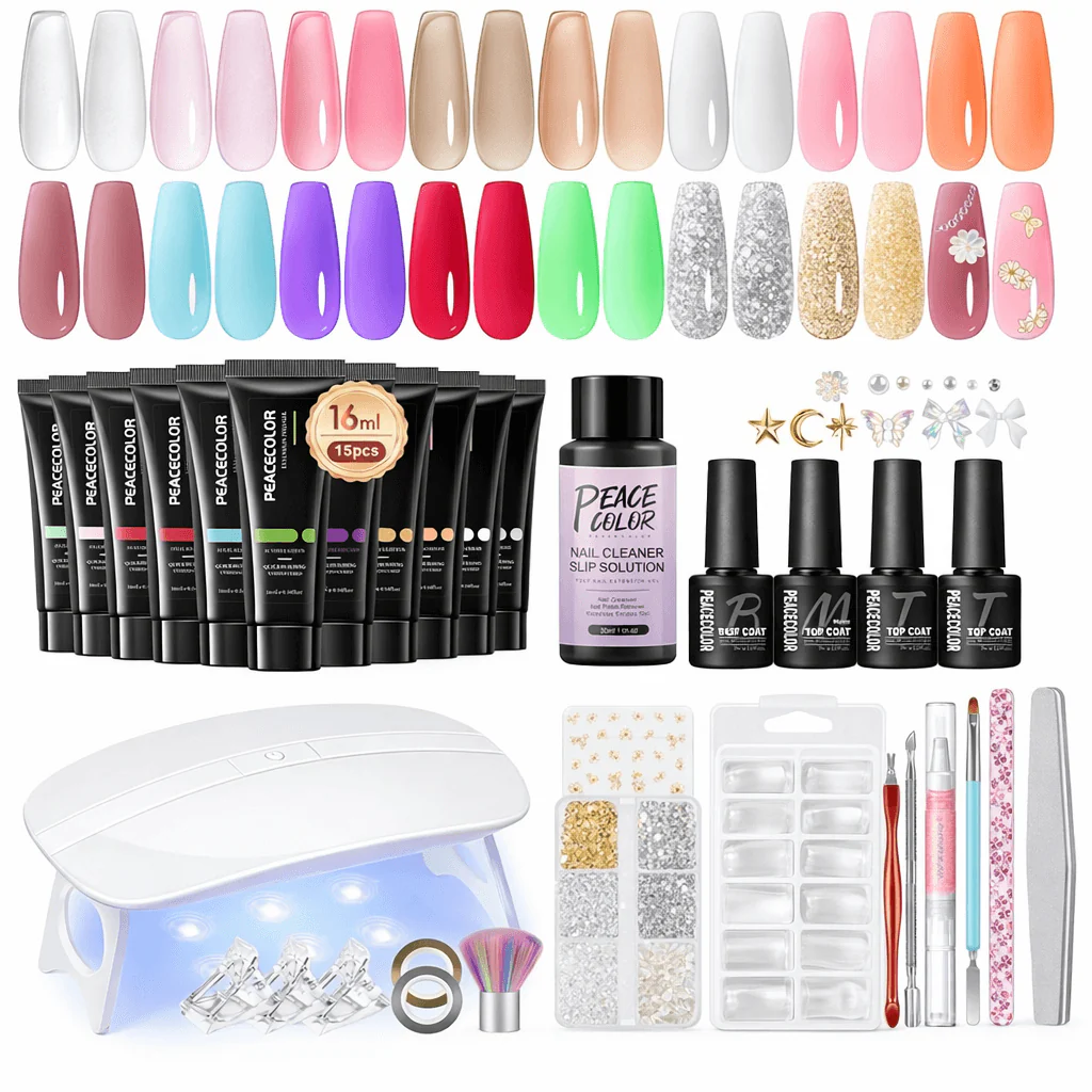 Poly Gel Nail Kit - 15 Colors - UK Store - Image 2