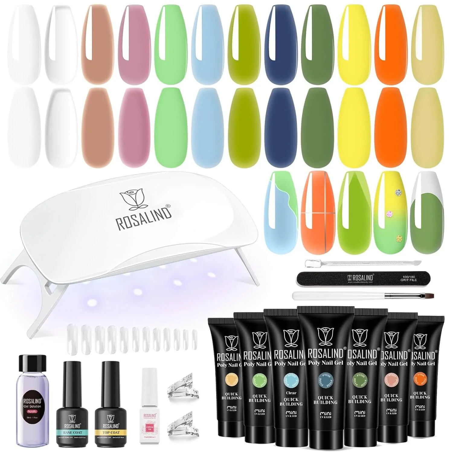Poly Gel Nail Extension Kit - 12 Colors - Image 4