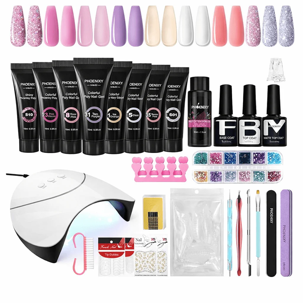 Poly Gel Nail Kit - 8 Colors - UK Store