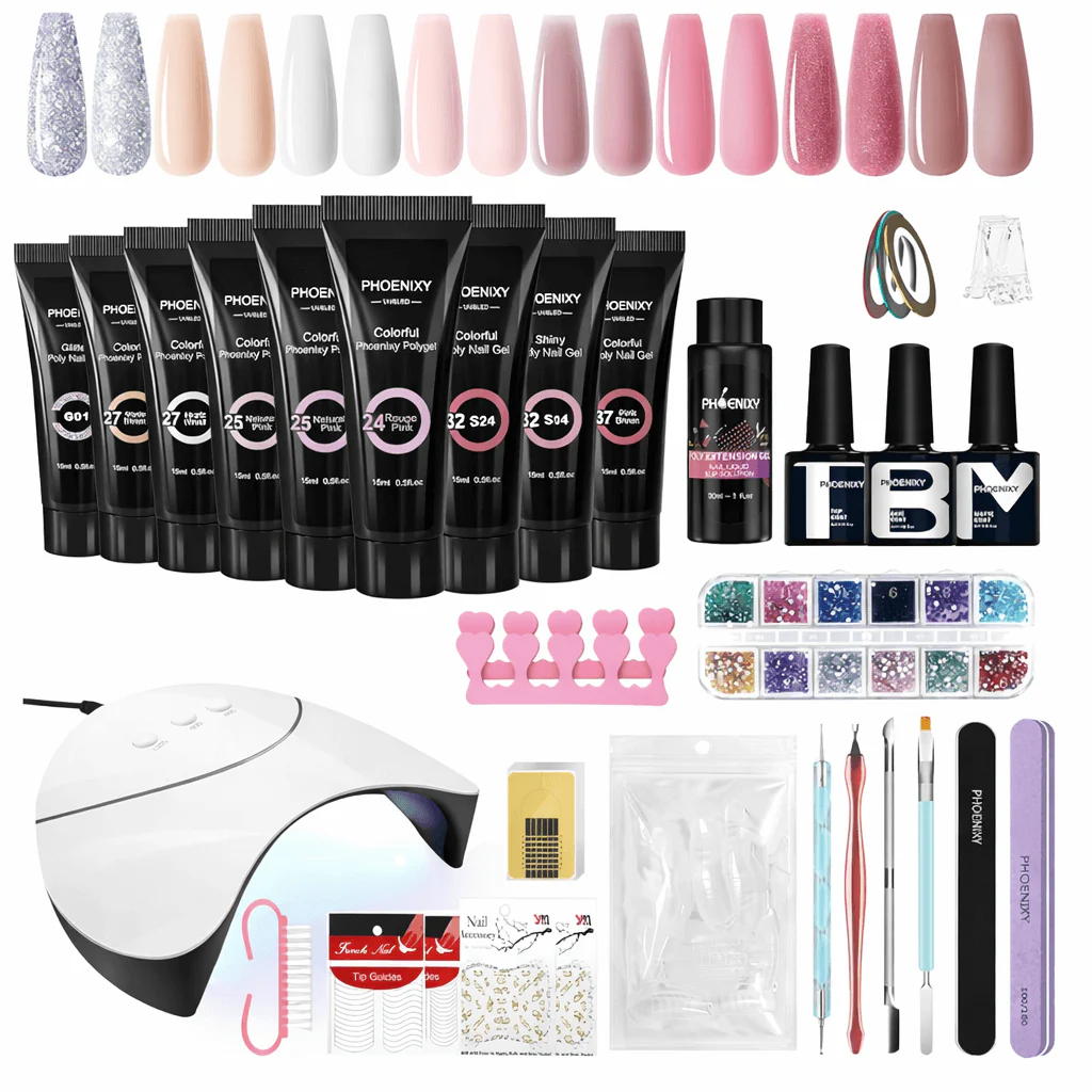 Poly Gel Nail Kit - 8 Colors - UK Store - Image 3