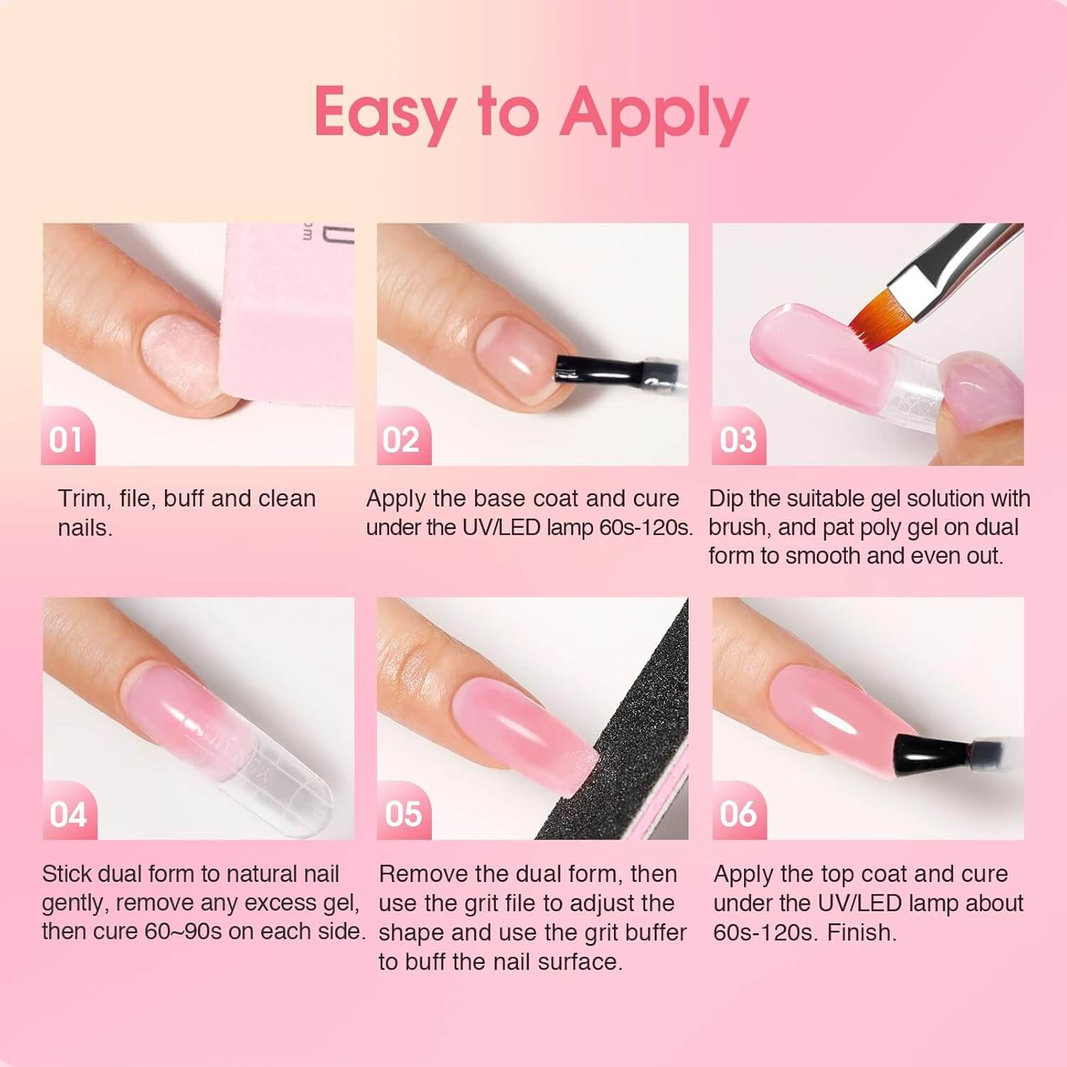 Poly Nail Gel Kit - 8 Colors - Image 10