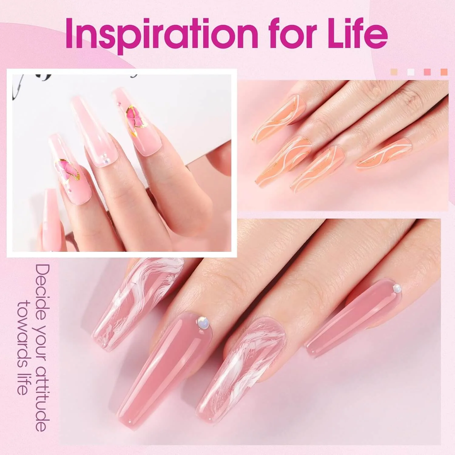 Poly Nail Gel Extension Kit - 14 Colors - Image 2