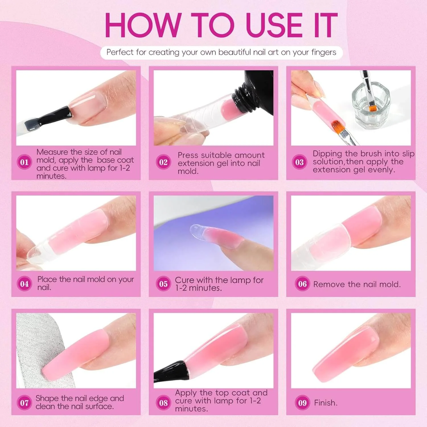 Poly Nail Gel Extension Kit - 14 Colors - Image 8