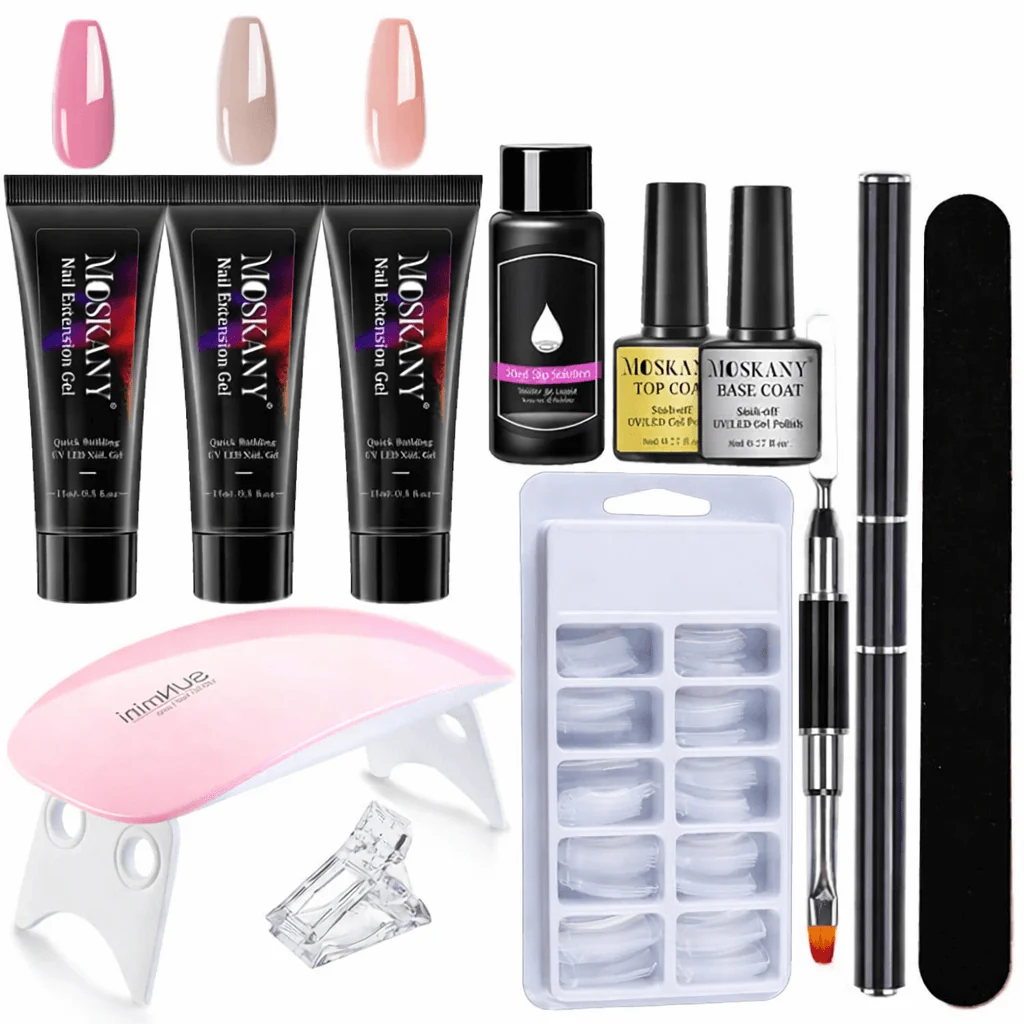 Poly Nail Gel Extension Kit - 3 Colours - Image 2