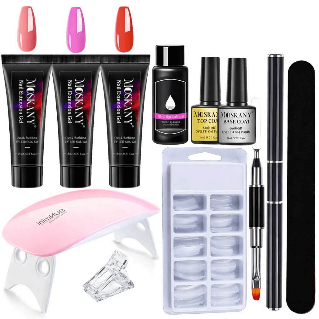 Poly Nail Gel Extension Kit - 3 Colours - Image 3