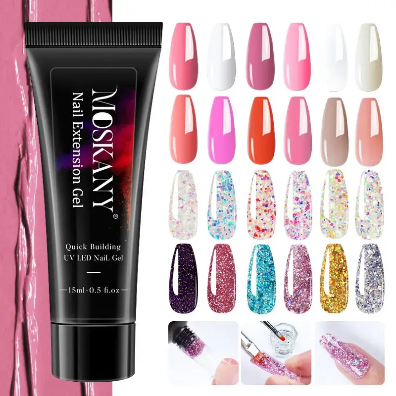 Poly Nail Gel Extension Kit - 3 Colours - Image 6