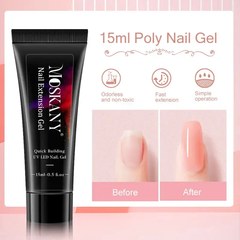 Poly Nail Gel Extension Kit - 3 Colours - Image 9