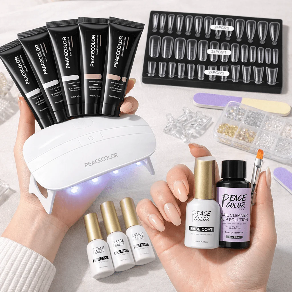 Poly Nail Gel Extension Kit - 6 Colours - Image 5