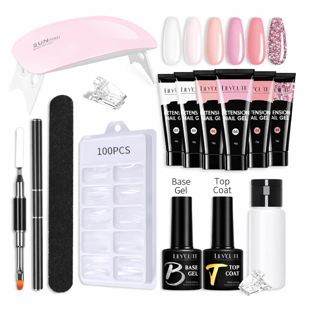 Poly Nail Gel Extension Kit - 6 Colours - Image 4