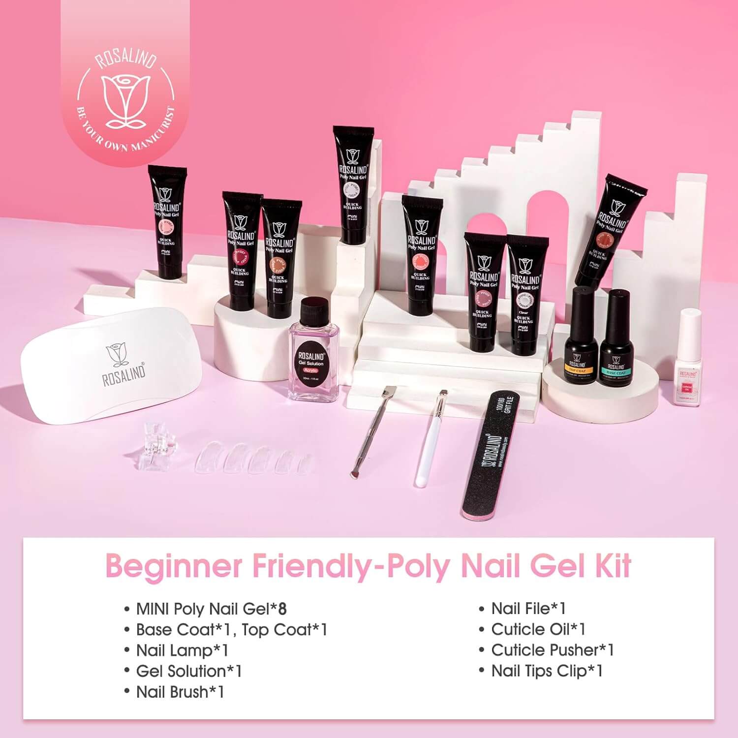 Poly Nail Gel Kit - 8 Colors - Image 6