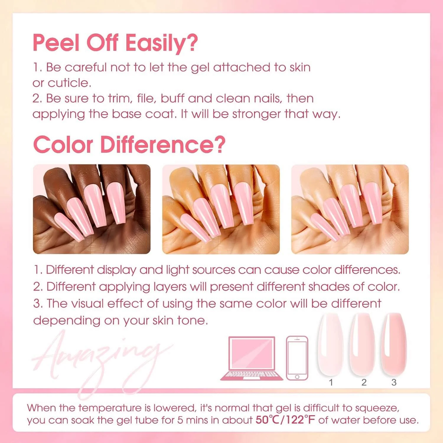 Poly Nail Gel Kit - 8 Colors - Image 7