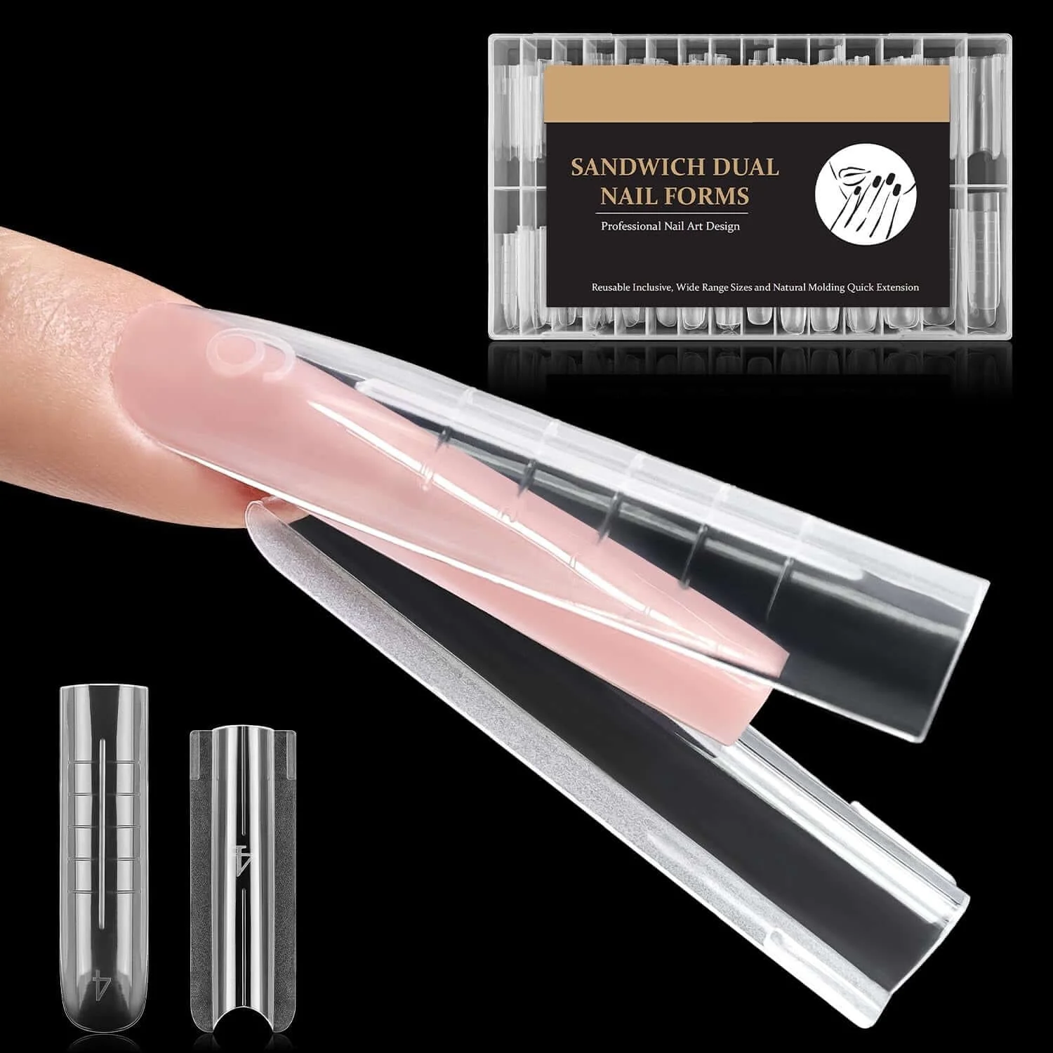Sandwich Nails Dual Forms - 250 Pcs - Image 10