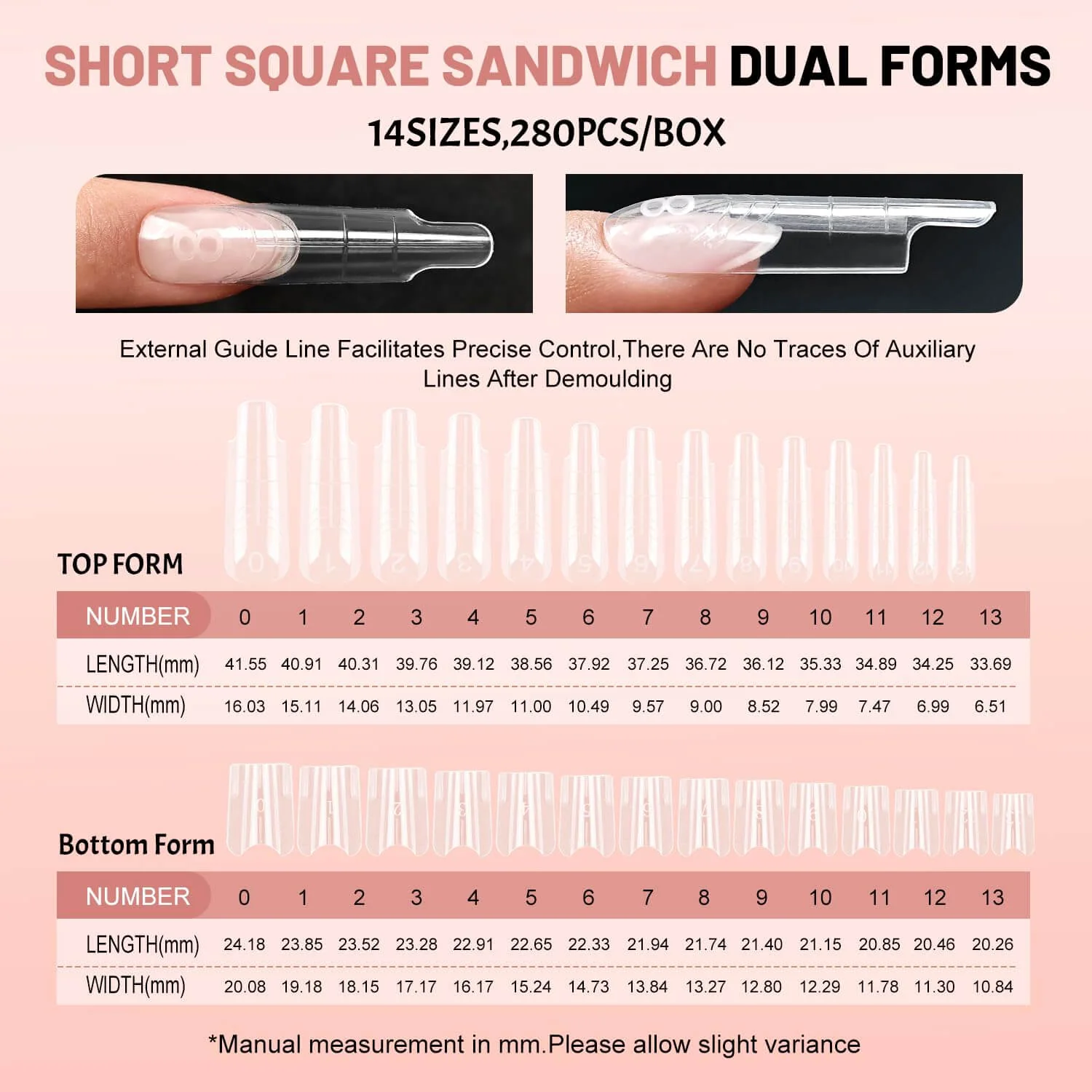 Sandwich Nails Dual Forms - 250 Pcs - Image 7