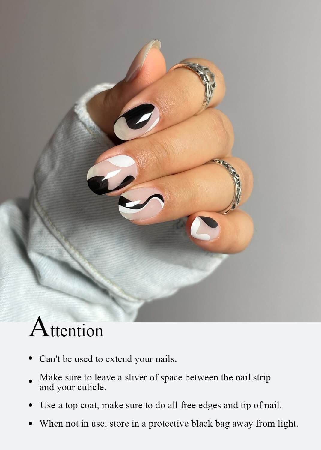 Semi Cured Gel Nail - French Bow - 20 PCS - Image 14