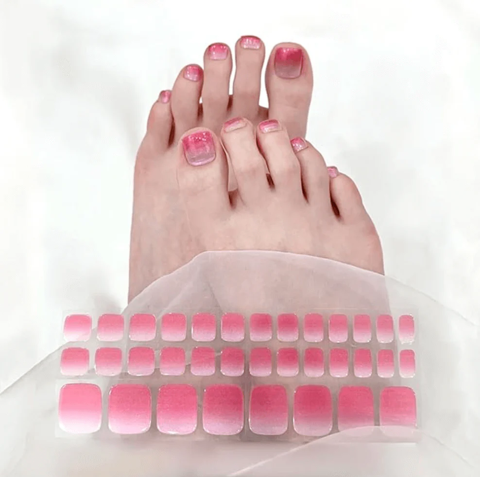 Semi Cured Gel Nail Strips 34 Pcs Glitter Collection - Image 11