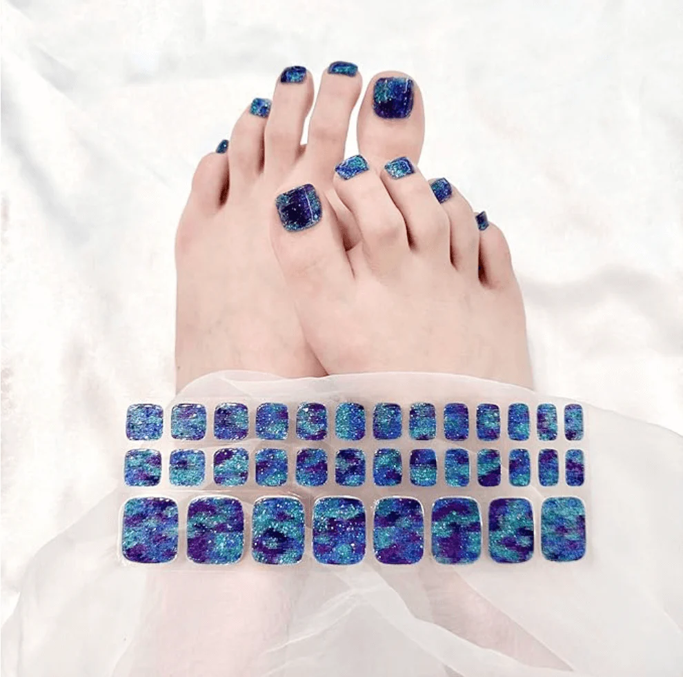 Semi Cured Gel Nail Strips 34 Pcs Glitter Collection - Image 12