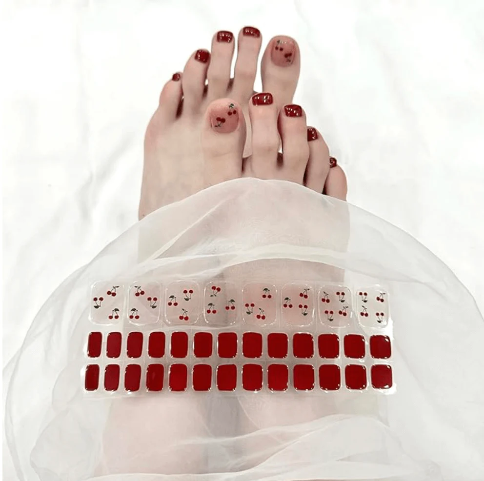 Semi Cured Gel Nail Strips 34 Pcs Glitter Collection - Image 6
