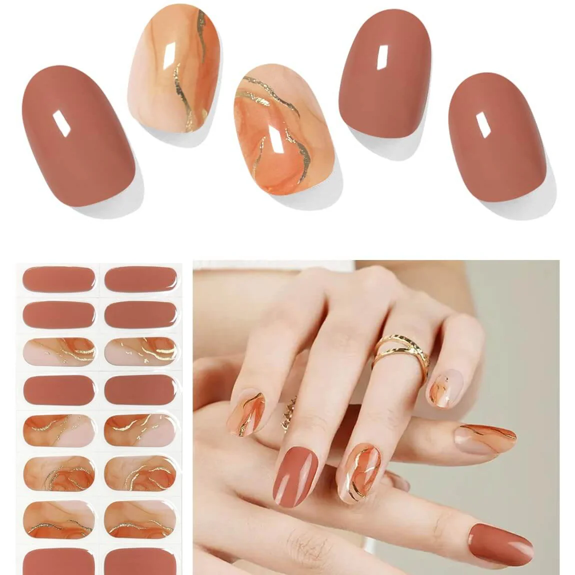 Semi Cured Gel Nail - 20 PCS - Image 11