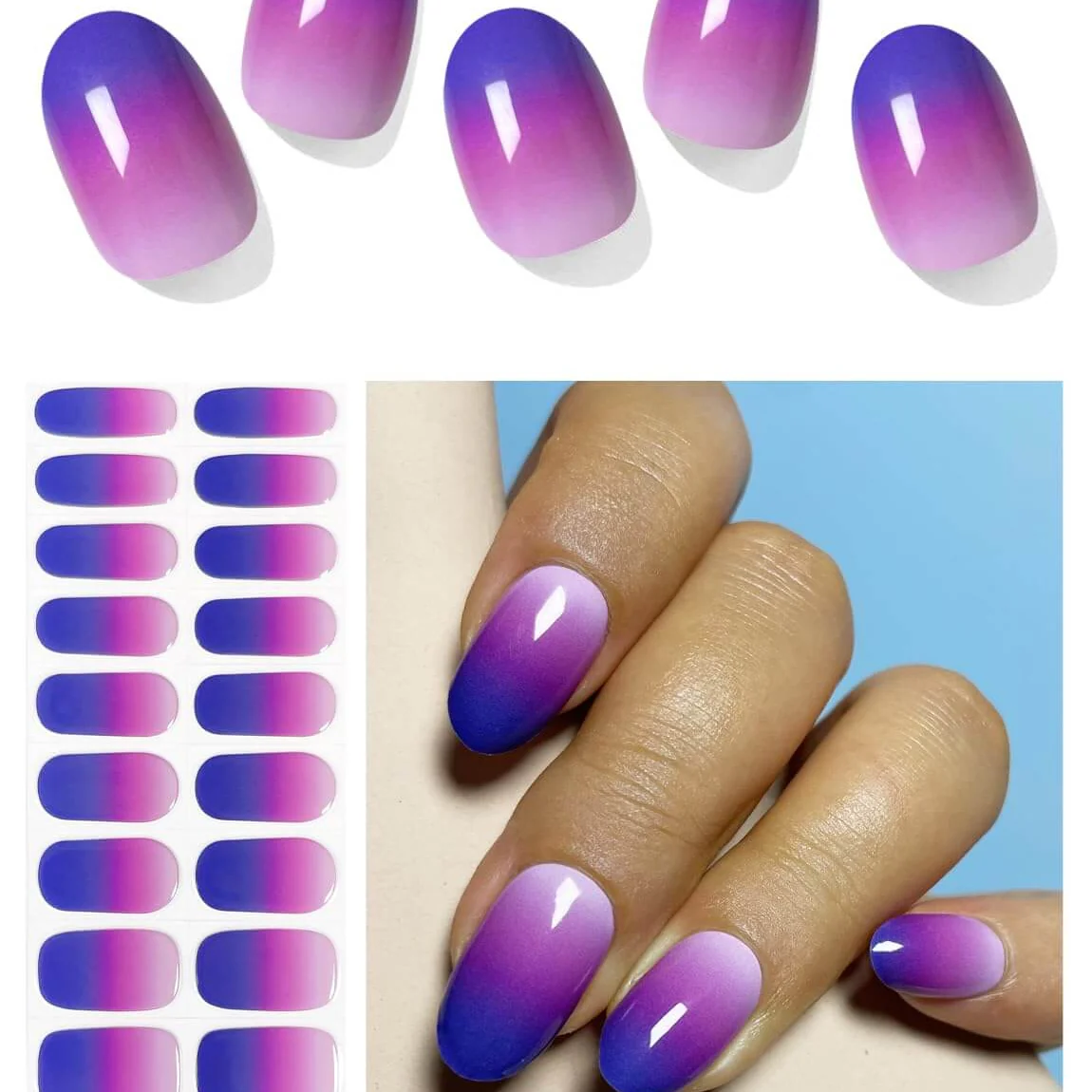 Semi Cured Gel Nail - 20 PCS - Image 4