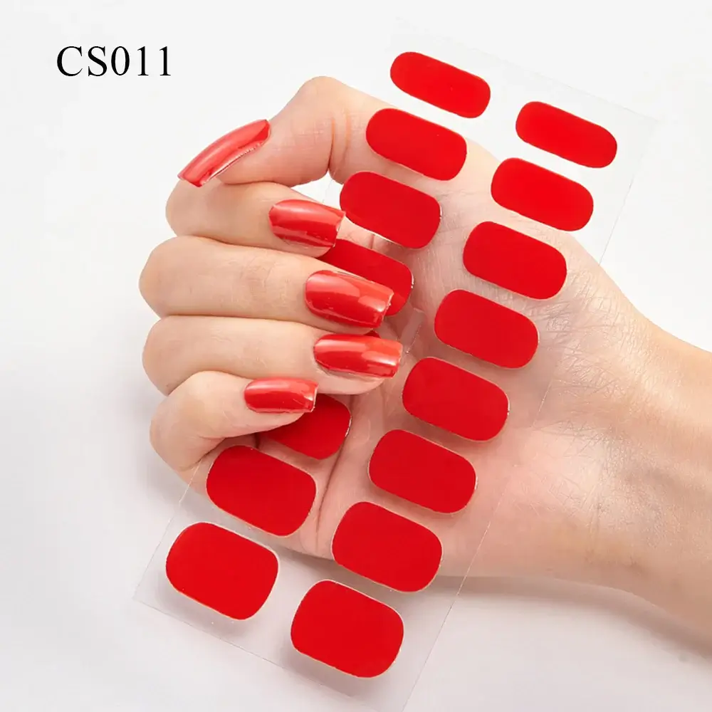 Semi Cured Gel Solid Color Nail/20 Tips - Image 11