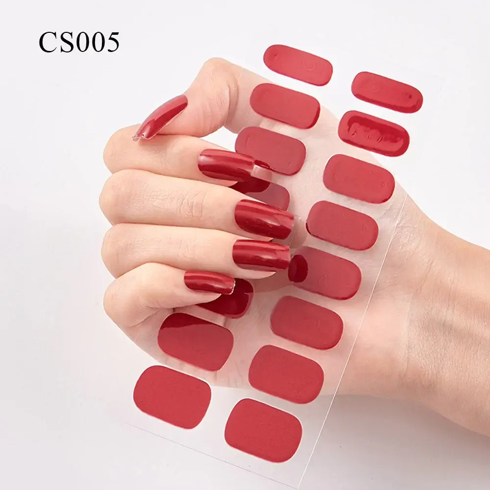 Semi Cured Gel Solid Color Nail/20 Tips - Image 16