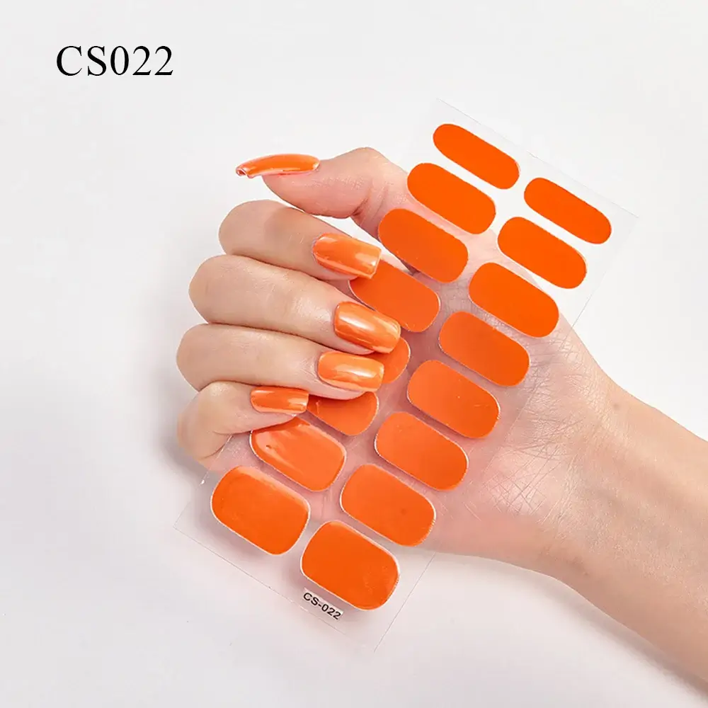 Semi Cured Gel Solid Color Nail/20 Tips - Image 17