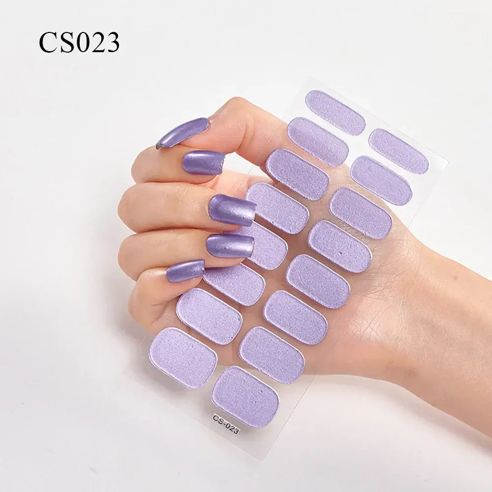 Semi Cured Gel Solid Color Nail/20 Tips - Image 18
