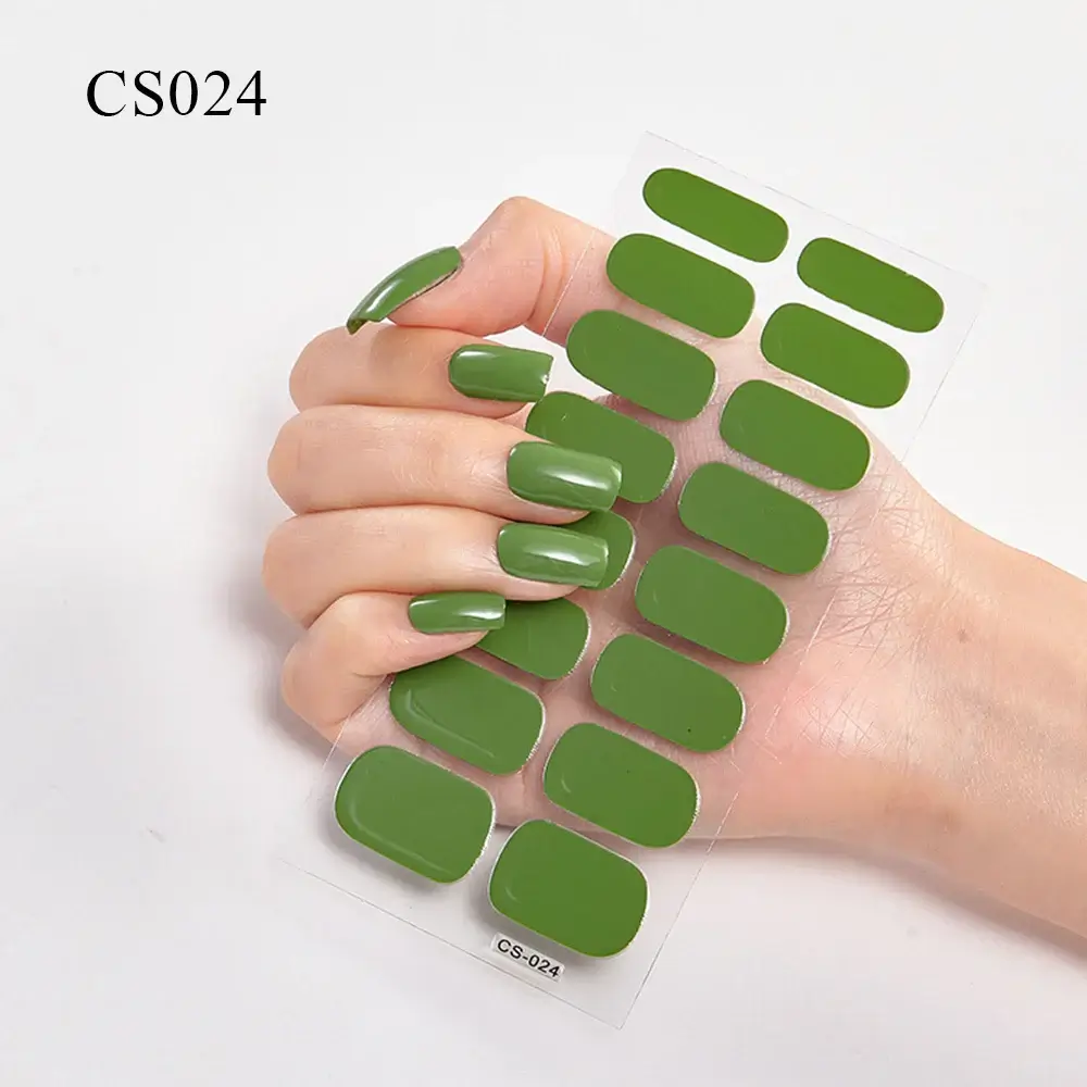 Semi Cured Gel Solid Color Nail/20 Tips - Image 19