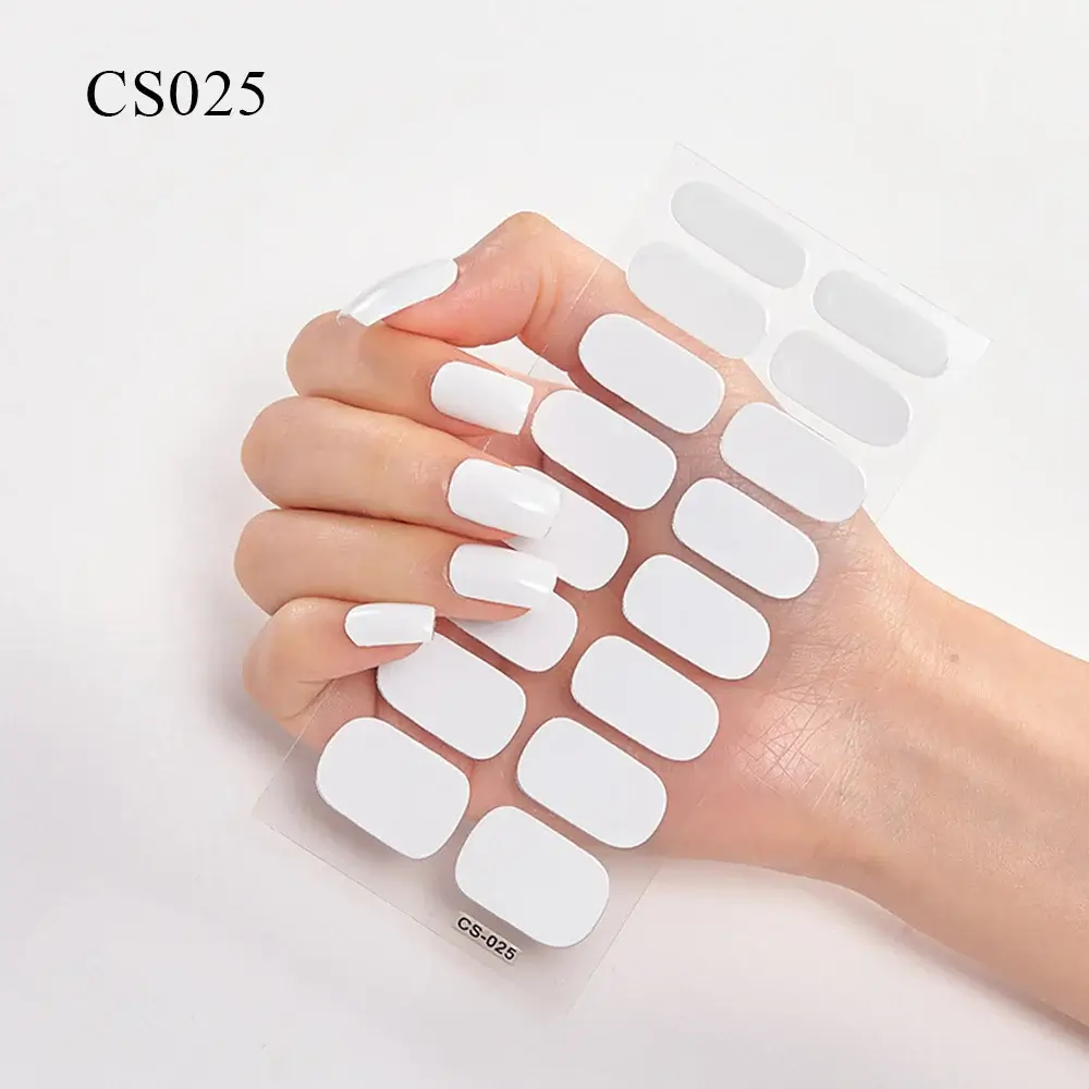 Semi Cured Gel Solid Color Nail/20 Tips - Image 20