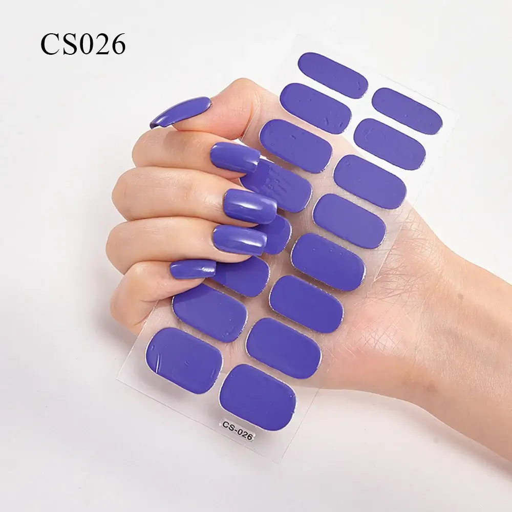 Semi Cured Gel Solid Color Nail/20 Tips - Image 21