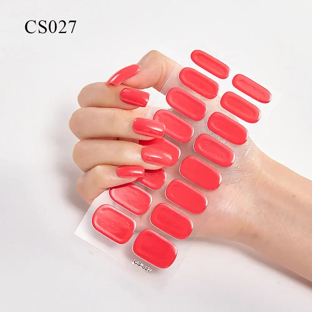 Semi Cured Gel Solid Color Nail/20 Tips - Image 22