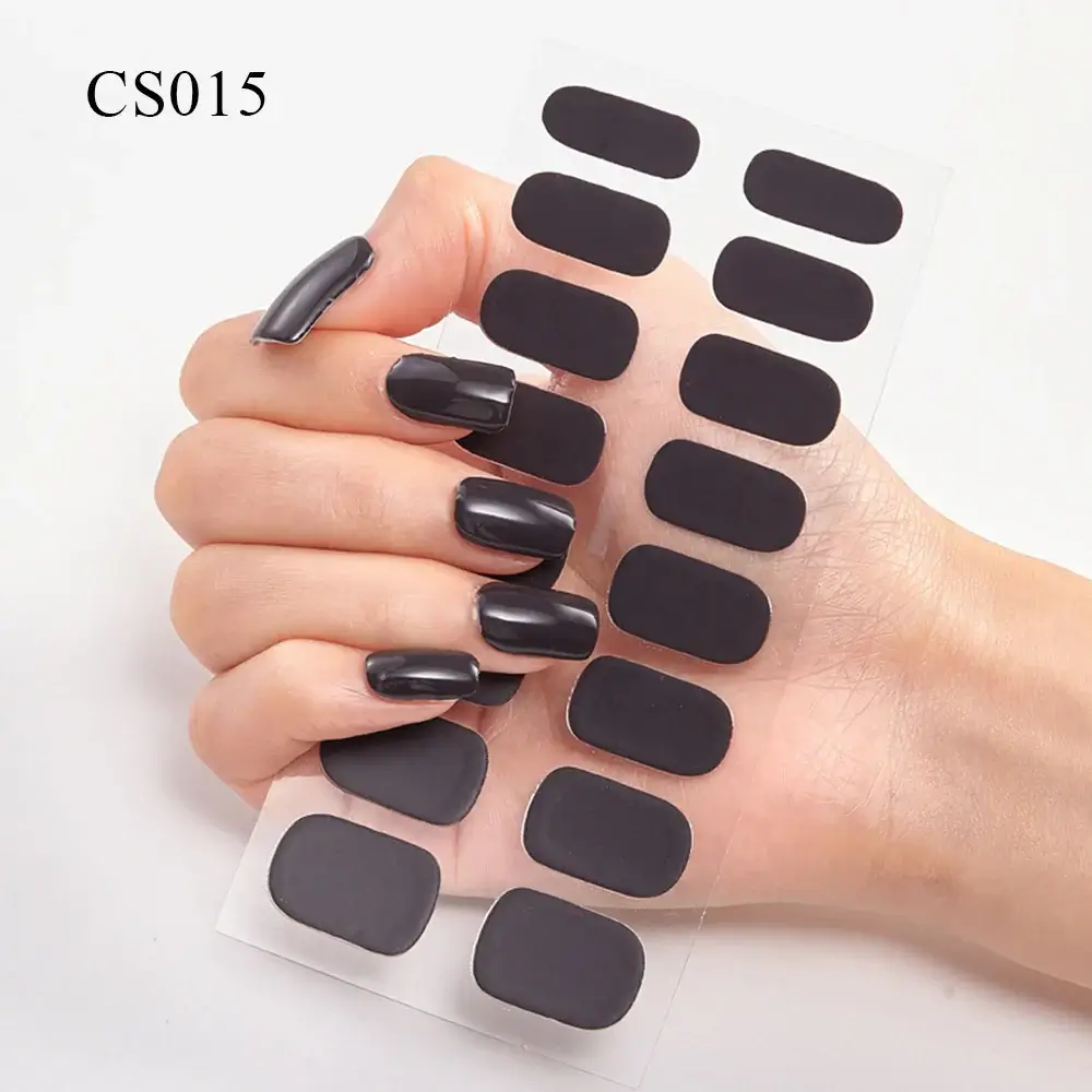 Semi Cured Gel Solid Color Nail/20 Tips - Image 24