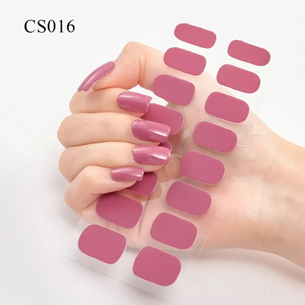 Semi Cured Gel Solid Color Nail/20 Tips - Image 25